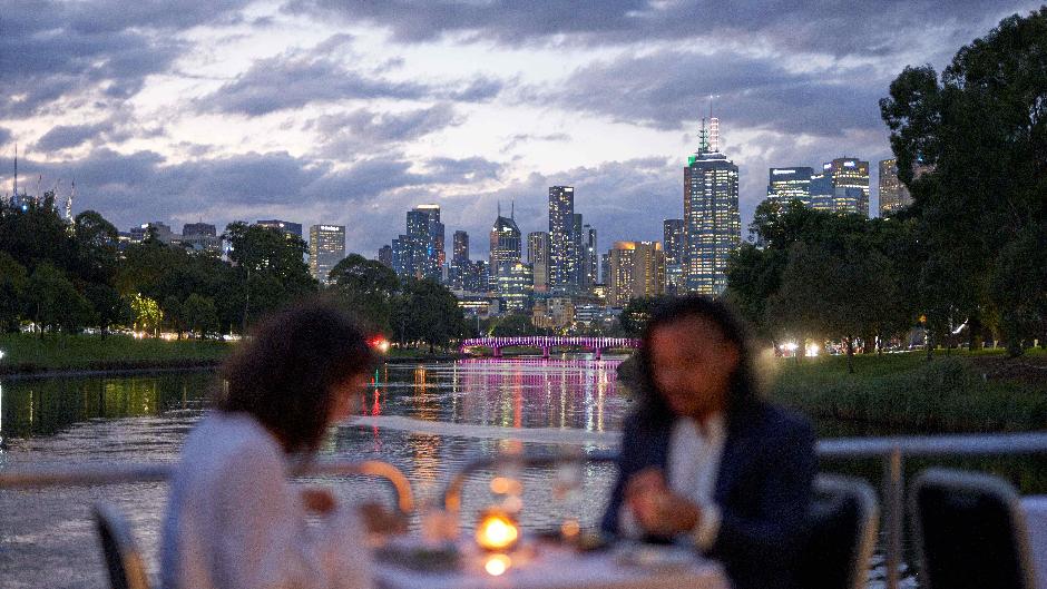 Enjoy a sumptuous four course meal (drinks inclusive) aboard the beautiful Spirit of Melbourne.